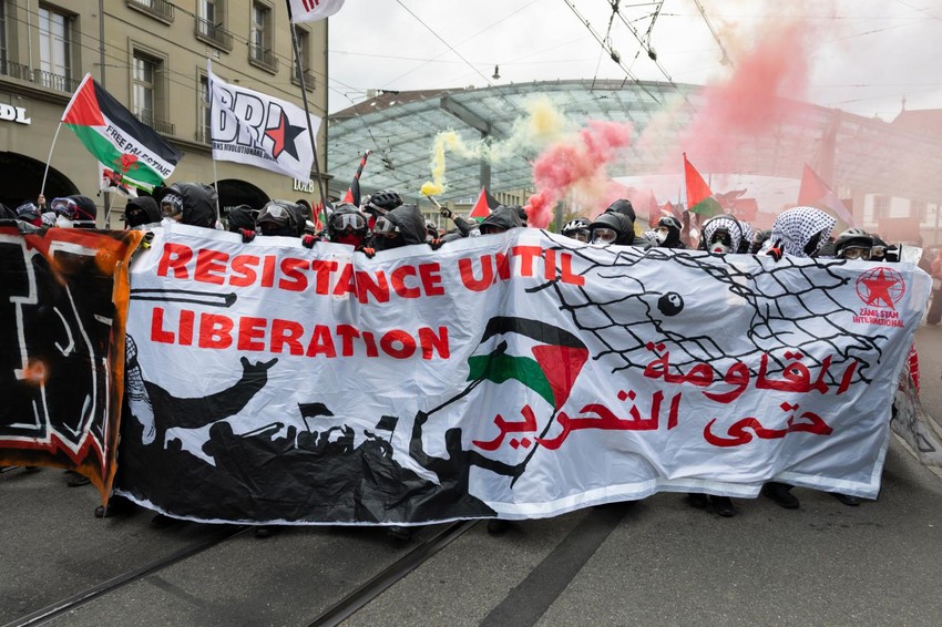 Švajcarska Bern protest Gaza