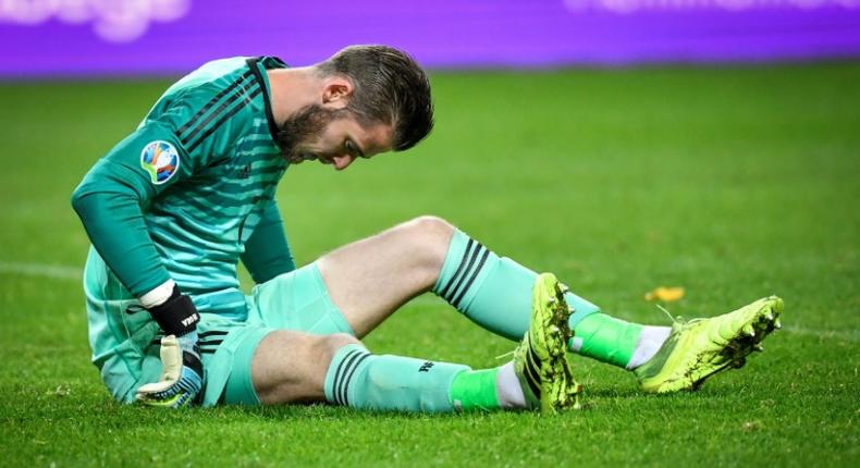 Manchester United goalkeeper David de Gea was injured during Spain's Euro 2020 qualifier against Sweden