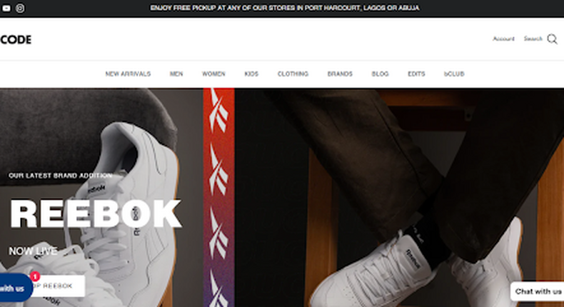 bCODE launches a new website as Reebok is set to join ADIDAS, Skechers and Havaianas on their website