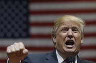 U.S. Republican presidential candidate Donald Trump speaks at a campaign rally in Las Vegas