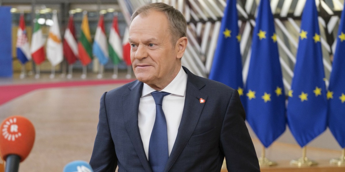 Premier Donald Tusk podczas niedawnego szczytu UE w Brukseli. 