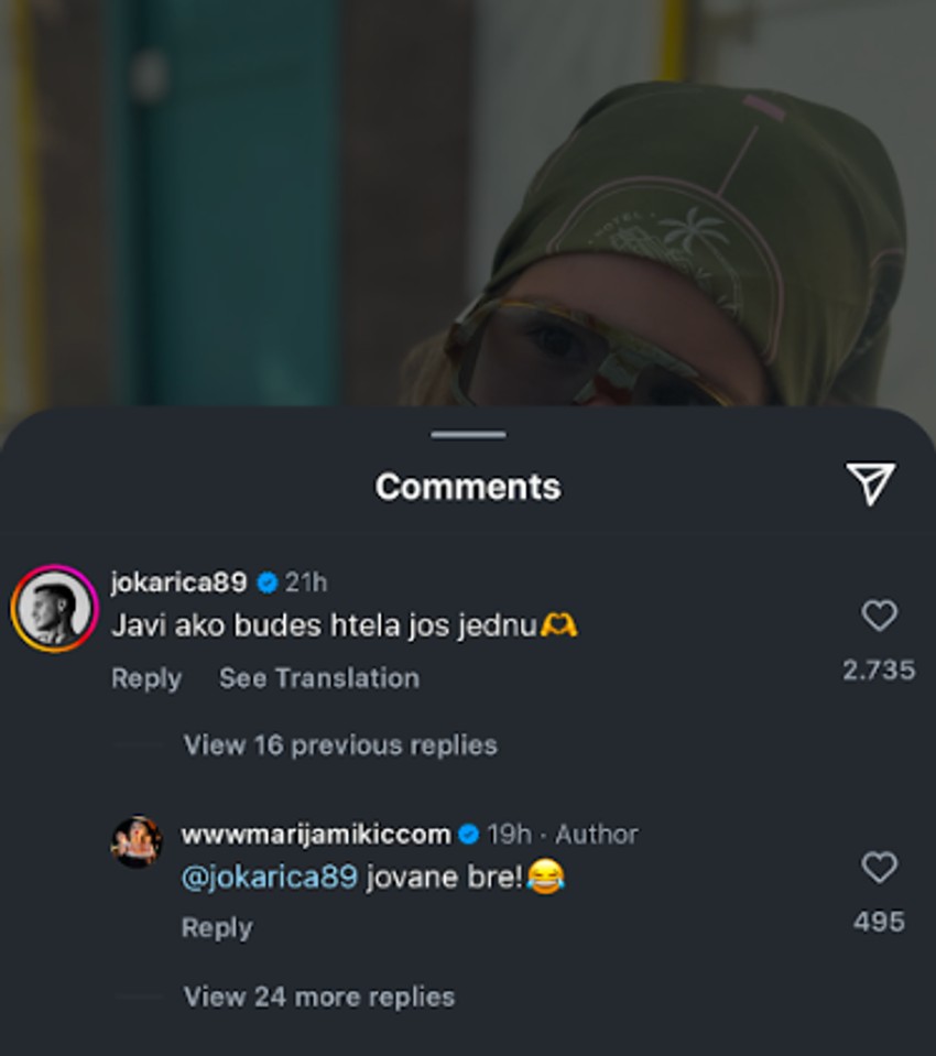 Marija odgovorila Jovanu