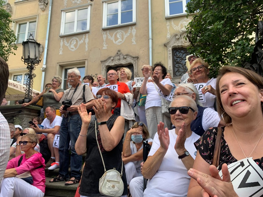 Donald Tusk na wiecu w Gdańsku. Byliśmy na wiecu Tuska ...