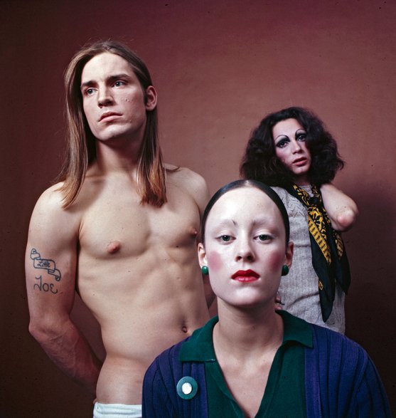 Holly Woodlawn, Jane Forth i Joe Dallesandro (Fot. Jack Mitchell/Getty Images)