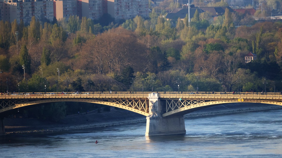 Őrült pánik a Margit hídon: le akart ugrani egy férfi, a rendőrök húzták vissza