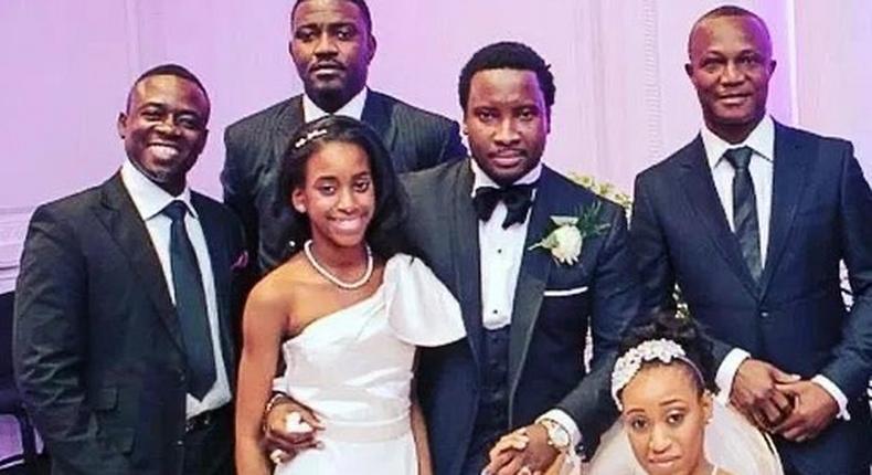 John Dumelo at Sonnie Badu and wife's wedding