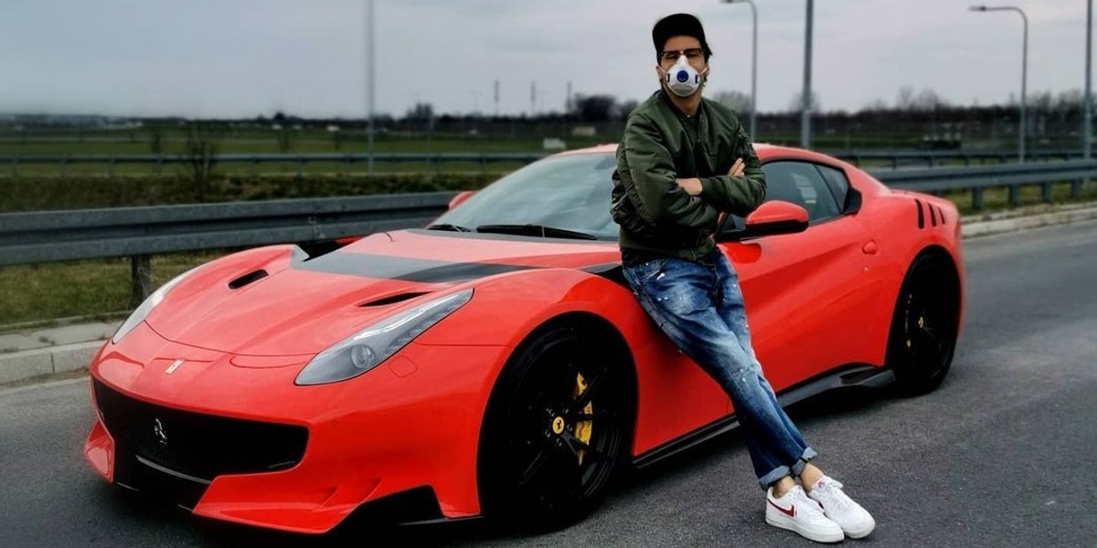 Kuba Wojewódzki odpowie za szybką jazdę Ferrari?