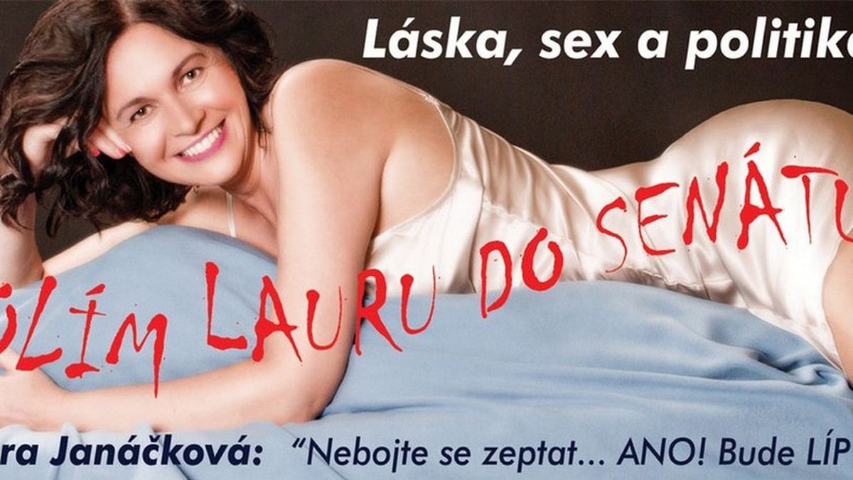 Laura Janáčková, jedna z najbardziej znanych czeskich seksuolożek, rozebrała się do zdjęć i w ten sposób rozpoczęła kampanię wyborczą.