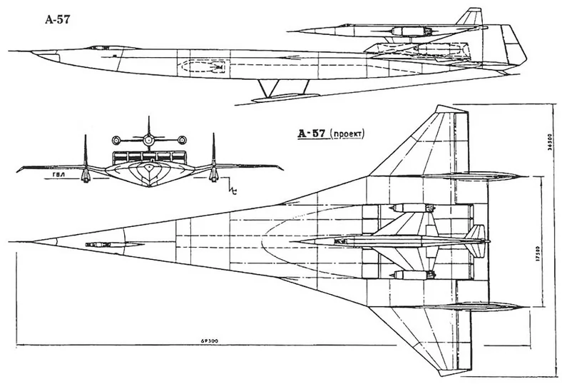 Bartini A-57 / fot. Wikimedia Commons / testpilot.ru