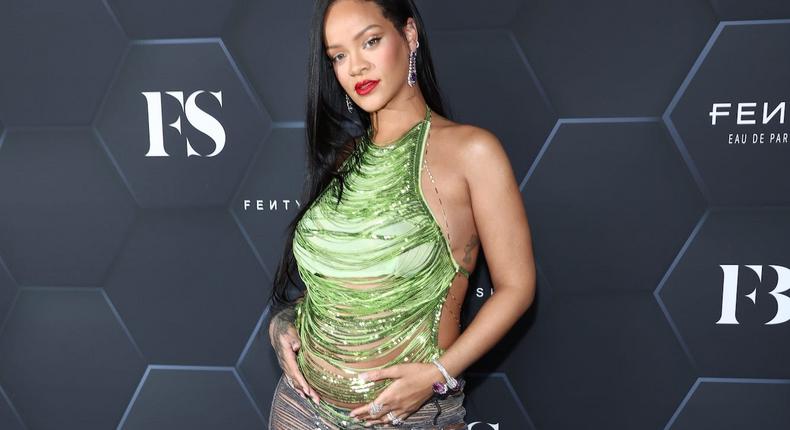 Rihanna at a Fenty Beauty event in Los Angeles, California, on February 11, 2022.Mike Coppola/Getty Images