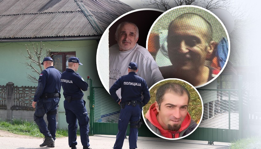 Osumnjičeni Dejan, sa ocem (levo) i bratom (dole)