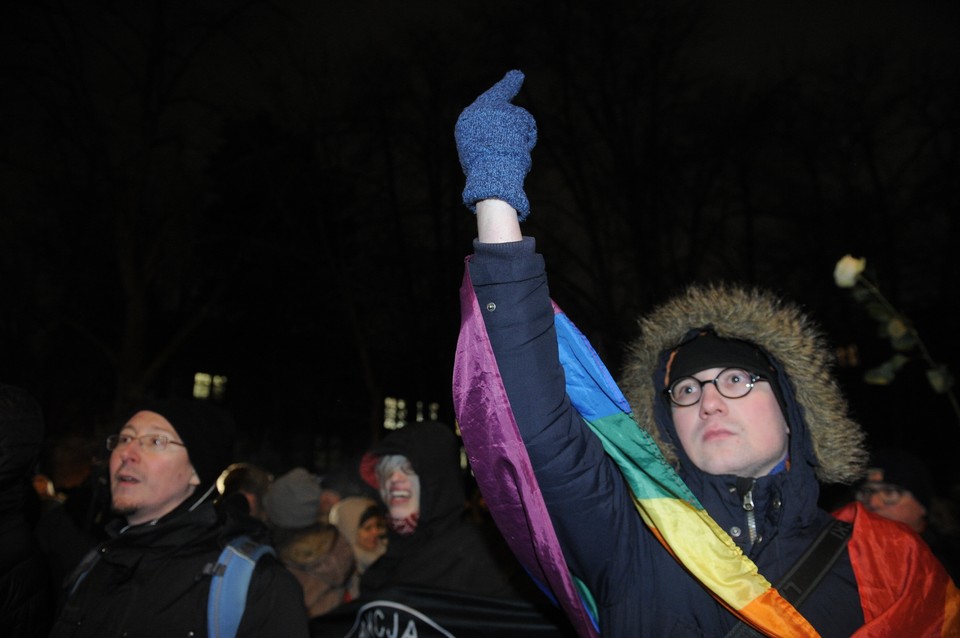 Przeciwnicy Marszu Pamięci Żołnierzy Wyklętych