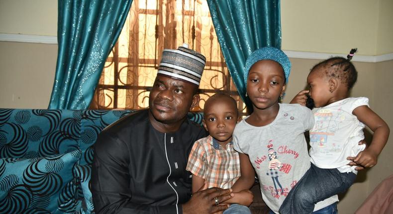 Governor Yahaya Bello visits Lt Col Muhammadu Abu Ali's family