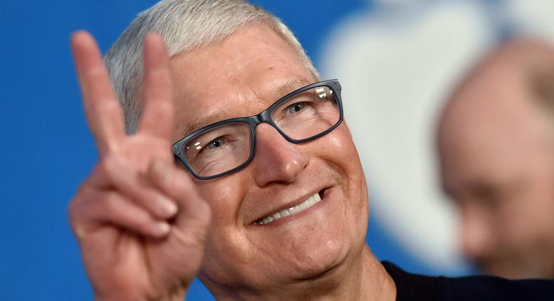 Apple CEO Tim Cook faced opposition from some investors for his nearly $99 million pay packages in previous years.Axelle/Bauer-Griffin/FilmMagic