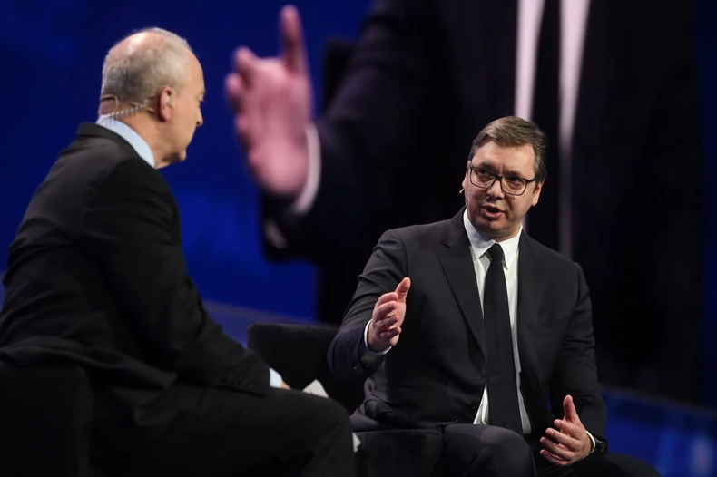 Aleksandar Vučić  i Beci Berns Korn