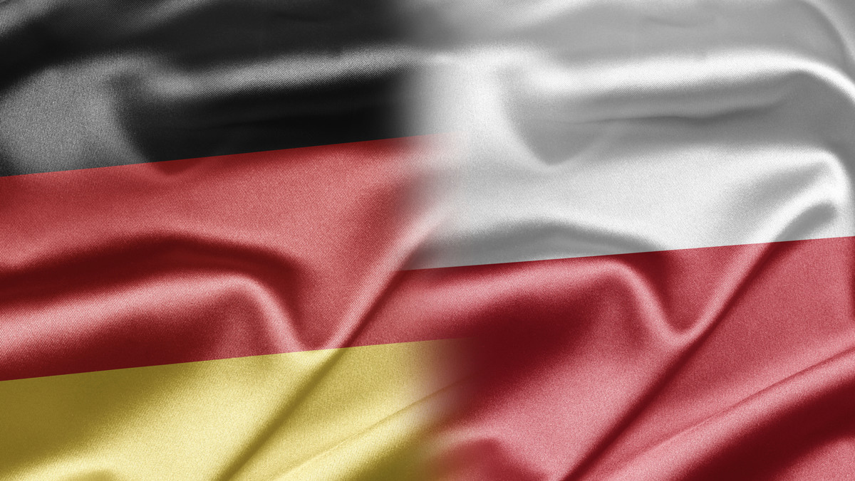 Flaga Polski i Niemiec, polska-niemcy, stosunki polsko-niemieckie