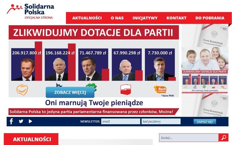 Strona internetowa Solidarnej Polski