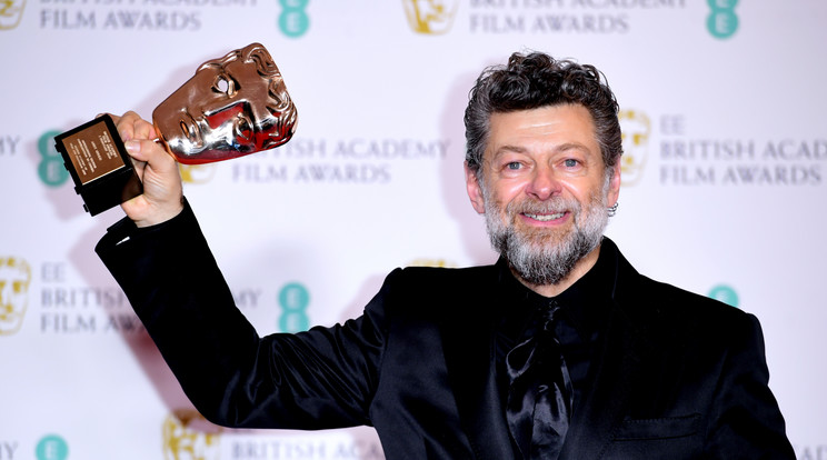 Andy Serkis  a Brit Film- és Televíziós Művészeti Akadémia díjkiosztó gáláján / Fotó: Northfoto