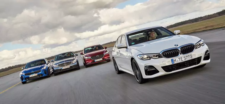 Porównanie: Kia Stinger, Mazda 6, Mercedes klasy C i BMW serii 3