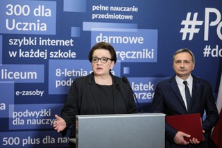 Zalewska: Analizowana jest sytuacja uczniów, którzy przez strajk nauczycieli nie mogli poprawić ocen