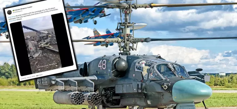 Ukraina zestrzeliła "latający czołg" Rosjan. Z maszyny zostały tylko zgliszcza