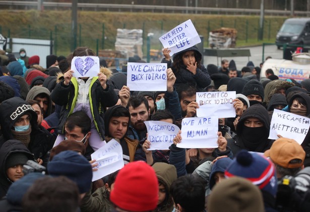 Imigranci na granicy polsko-białoruskiej, migranci, granica