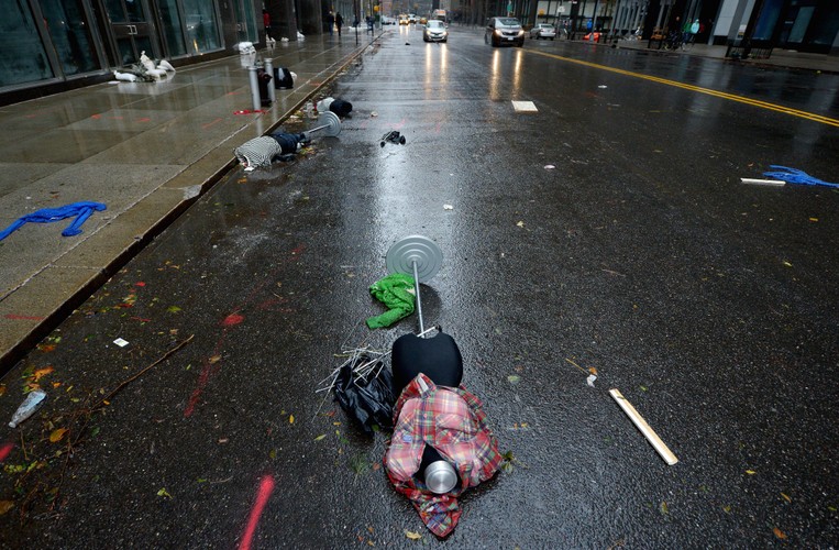 Krajobraz po przejściu cyklonu Sandy w USA