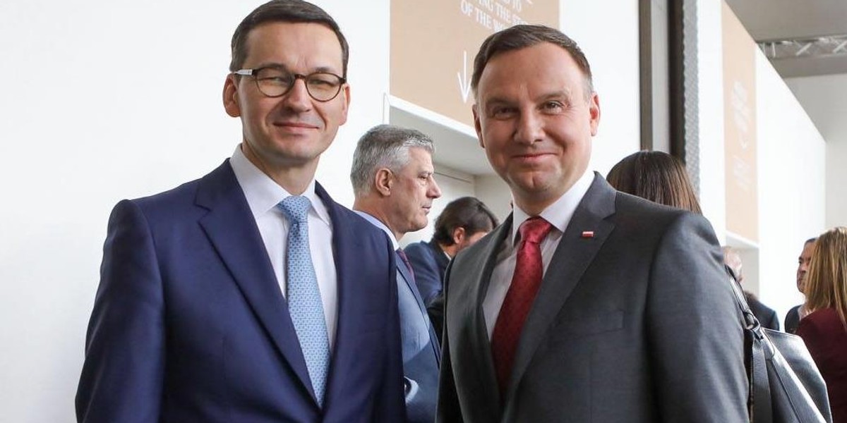 Mateusz Morawiecki i Andrzej Duda