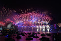 Fajerwerki z okazji Nowego Roku nad Operą w Sydney