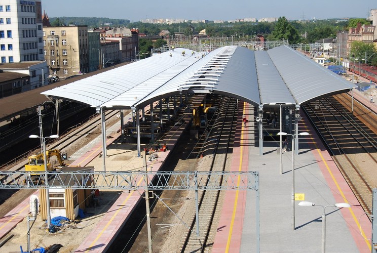 Budowa stacji kolejowej w Katowicach (8) fot. PKP Polskie Linie Kolejowe S.A.