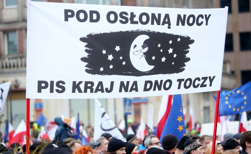 Demonstracja KOD w Warszawie