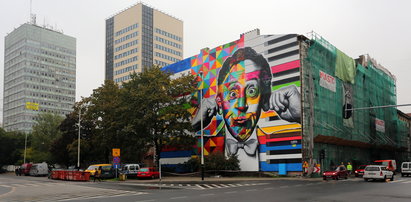 Oto mural gigant - na dwóch blokach