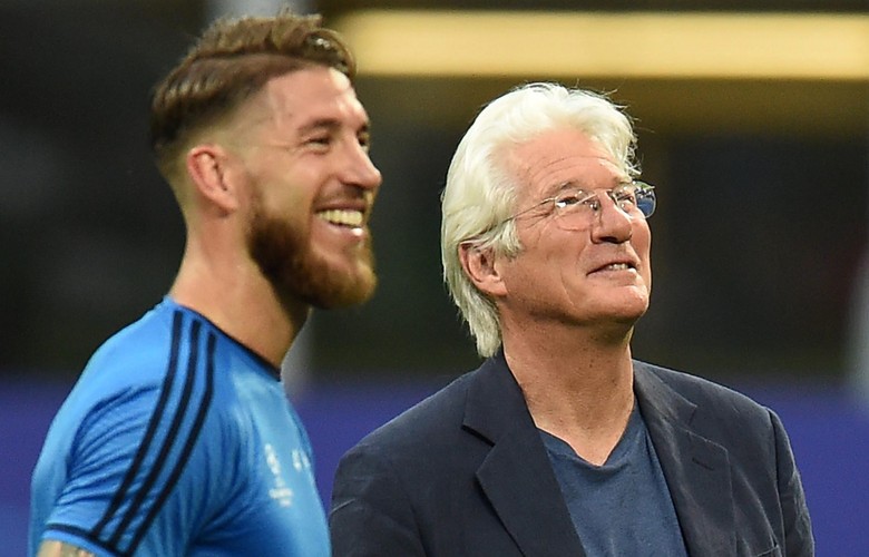 Richard Gere trenował na San Siro z piłkarzami Realu Madryt