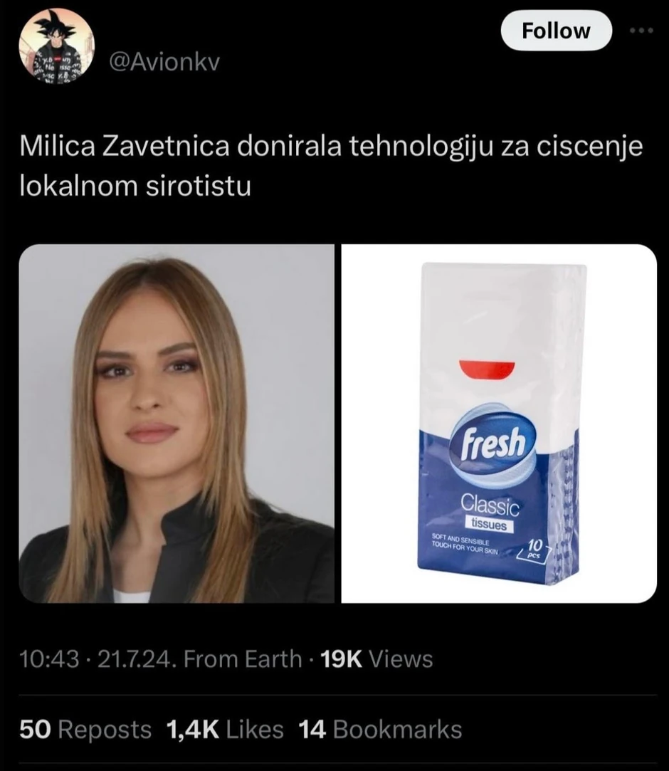 Postovi na društvenoj mreži X o ministarki Milici Đurđević Stamenkovski