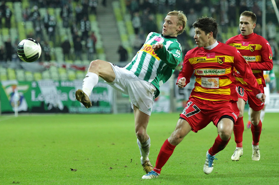 PIŁKA NOŻNA LIGA POLSKA LECHIA GDAŃSK JAGIELLONIA BIAŁYSTOK