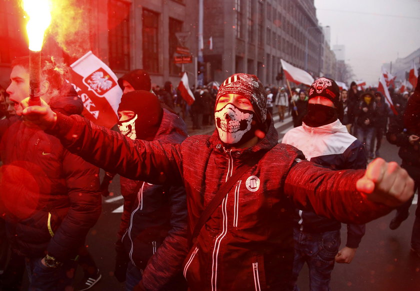 Manifestanci w Warszawie