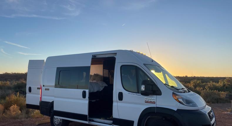 The campervan Business Insider's author rented for two weeks.Monica Humphries/Business Insider