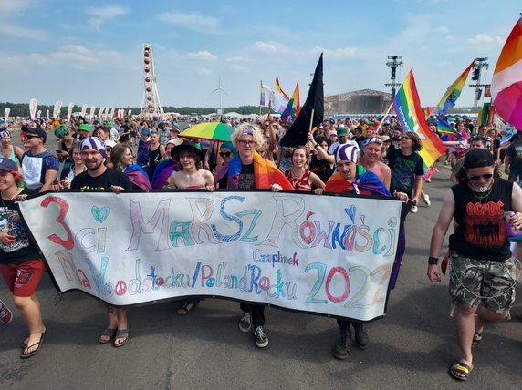 Marsz Równości na Pol'and'Rock Festivalu