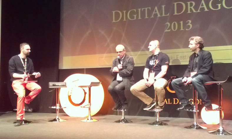 Digital Dragons 2013, drugi od lewej Sławomir Idziak