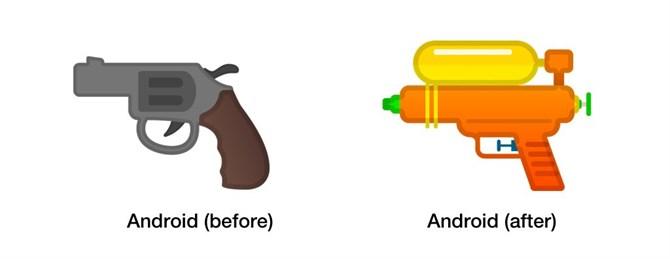 Emoji pistoletu kiedyś i dziś