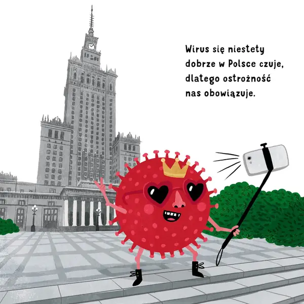 &quot;Kowidiusz dziewiętnasty i jego podboje&quot;/Fot. archiwum ilustratorki