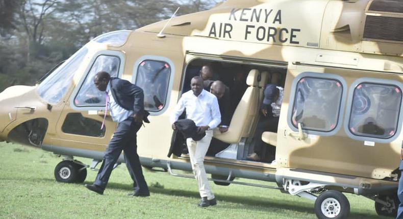 Sudi claps back at critics after he was spotted in Ruto's military chopper