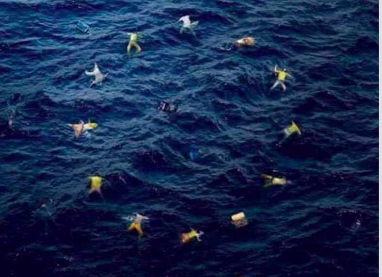 Przerobiona przez Banksy'ego flaga Europy, fot. screen z facebook