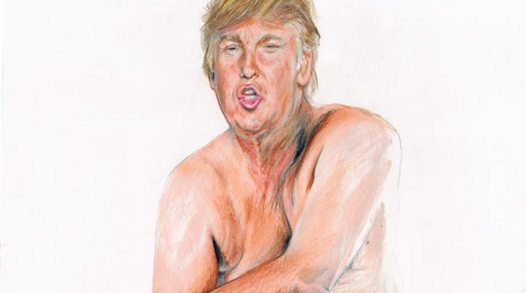 Halálosan megfenyegették a pucér Donald Trump festőjét / Fotó: Facebook