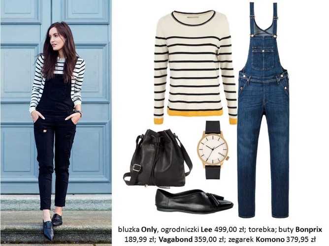 STYLIZACJE z bluzką w paski