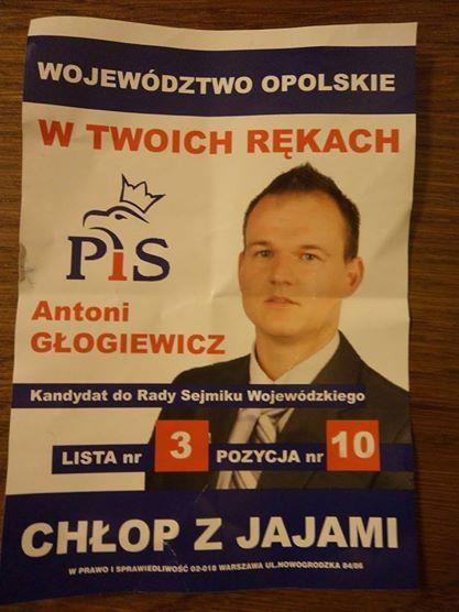 Plakaty wyborcze ulotki wyborcze wybory samorządowe polityka Prawo i Sprawiedliwość PiS