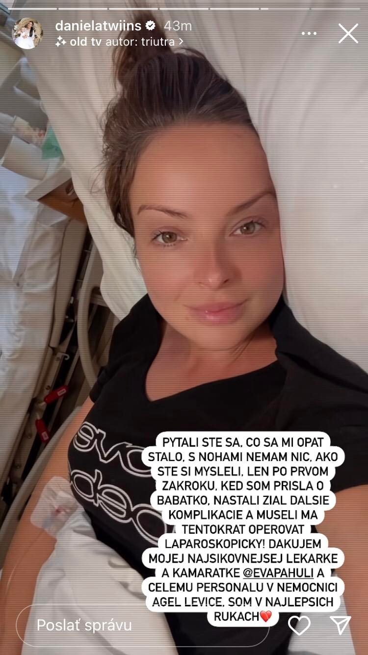 Daniela skončila na operačnom stole.