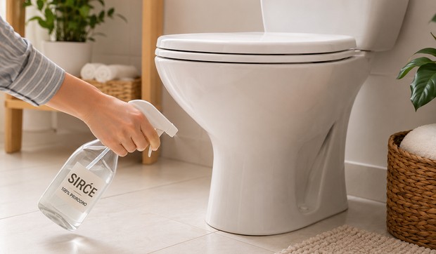 Nanošenja sirćeta oko WC šolje