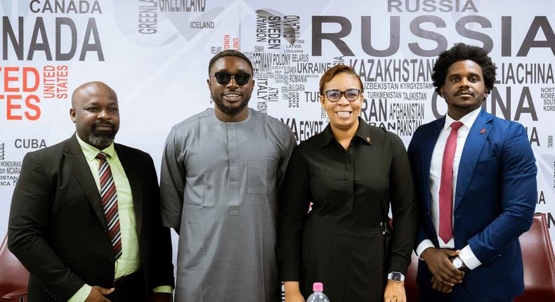 L-R: Head of Operations and Sales, MEDPLUS, Ime Ntiadem; Head of Strategy and Innovation, MEDPLUS,  Ife Bakare; Group Head, Marketing and Corporate Communications, United Bank for Africa ,Alero Ladipo, and Brand Project and Partnerships Manager, United Bank for Africa, Lemachi Chris-Asoluka, during the Press conference to herald the partnership on healthy lifestyle at UBA House, Marina