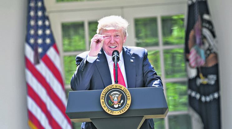 Donald Trump amerikai elnököt hiába próbálták meggyőzni a világ vezető politikusai, döntött a kilépésrő /Fotó: AFP